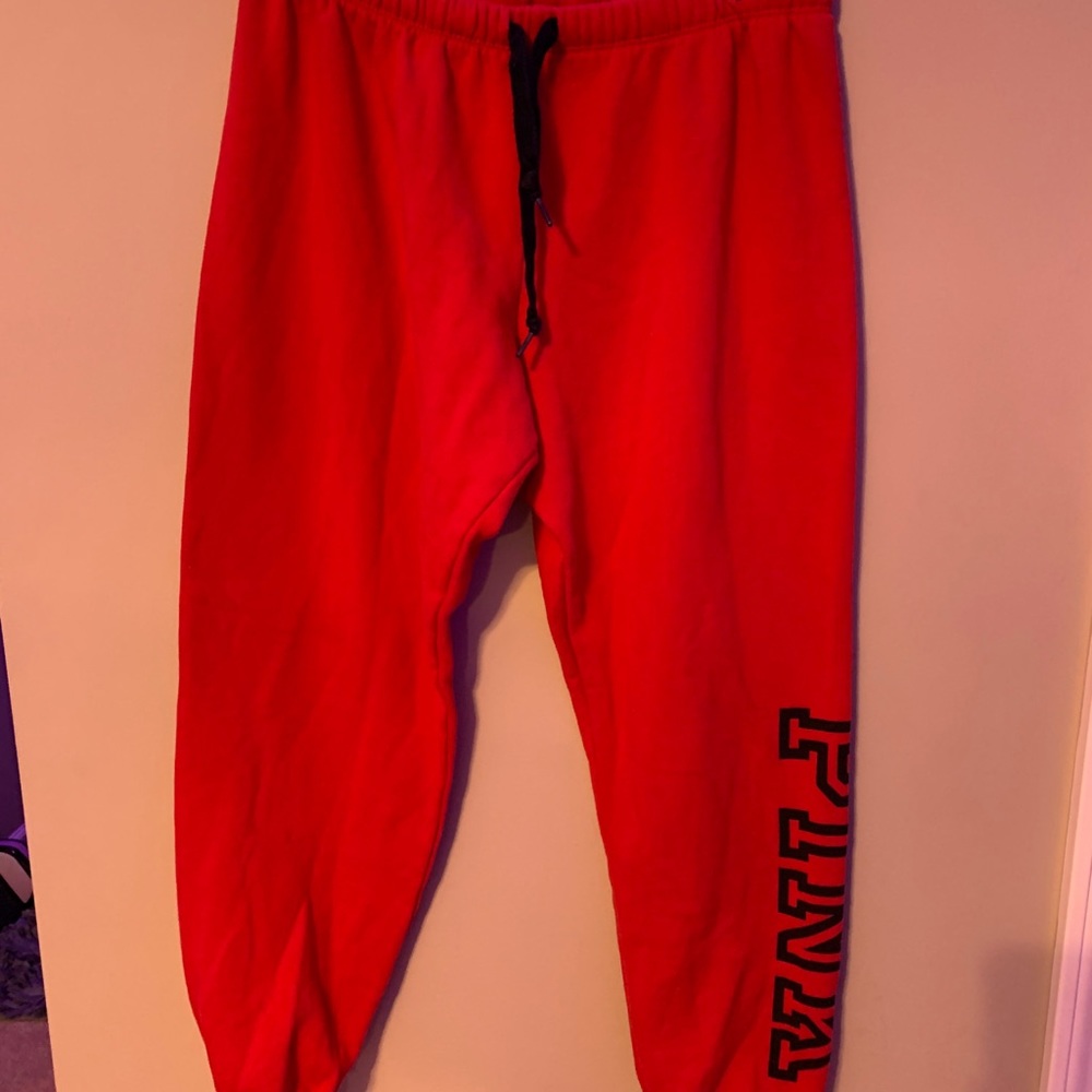 Pink sweat pants